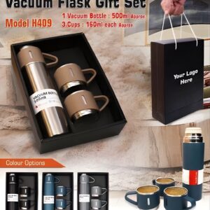 3 Cup Double-Layer Stainless Steel Vacuum