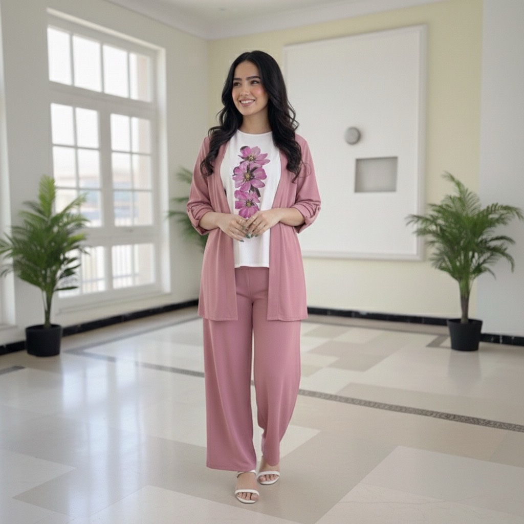 Floral 3-Piece Outfit Set