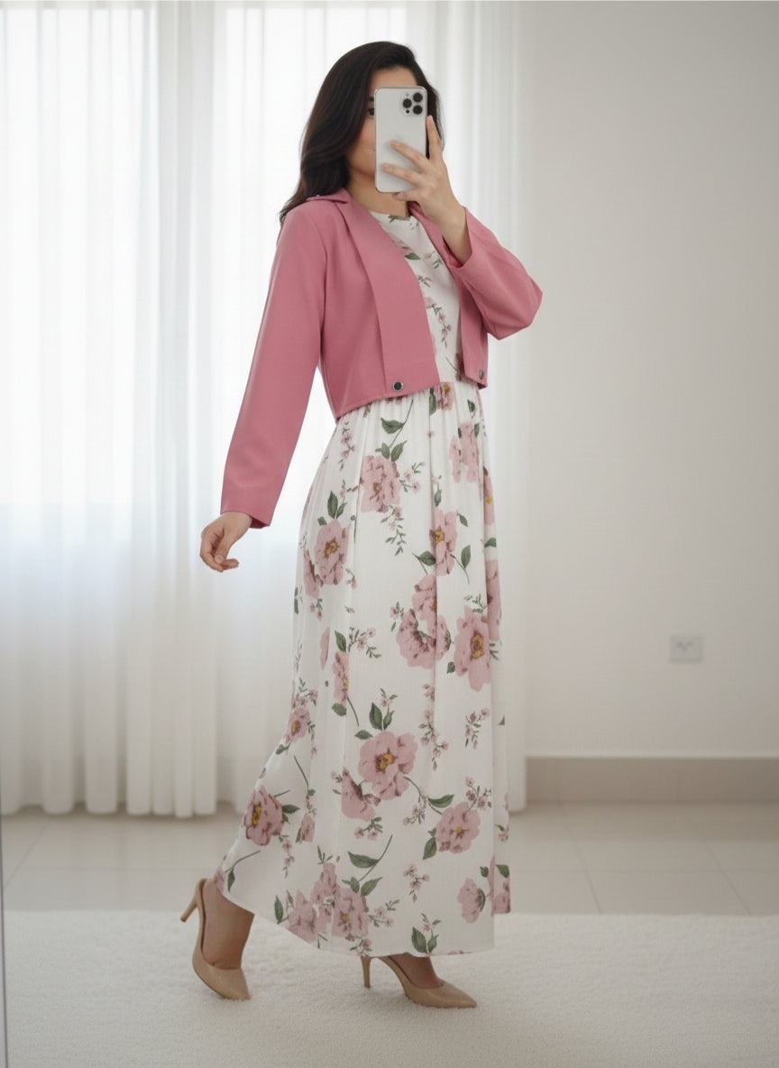 Cote Maxi Dress – Elegant 2-Piece Flowy Outfit