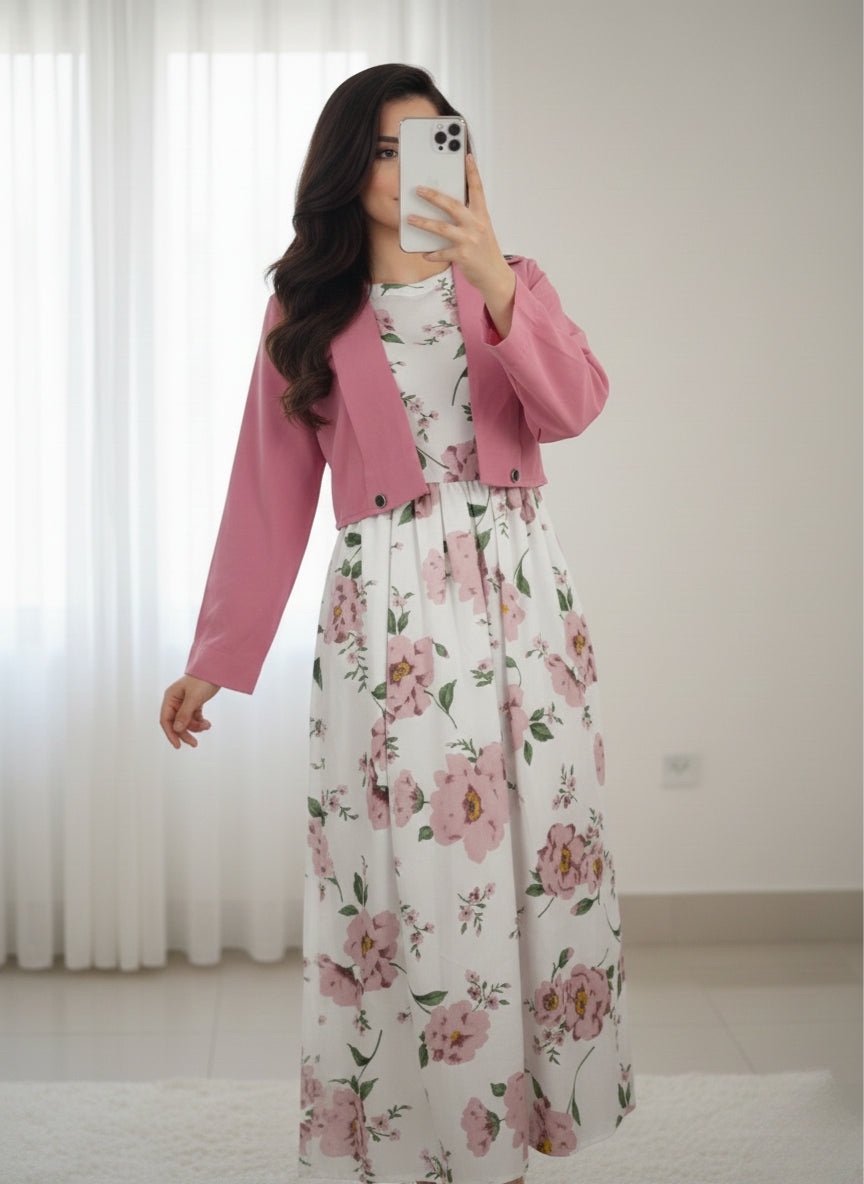 Cote Maxi Dress – Elegant 2-Piece Flowy Outfit